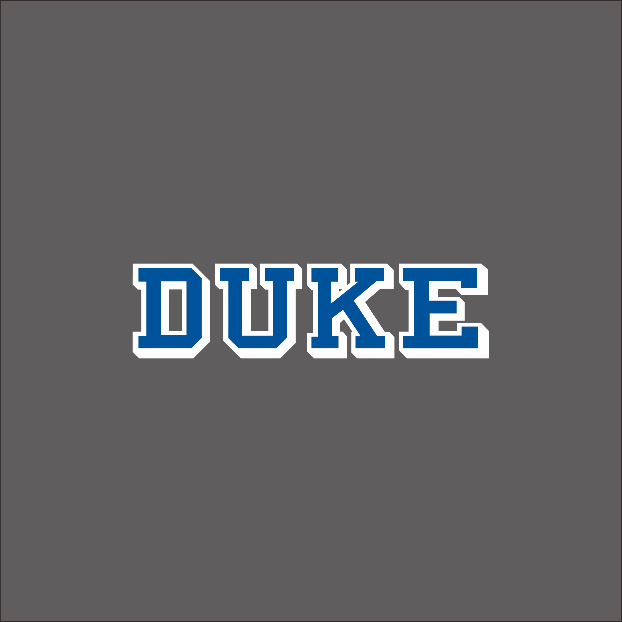 White Duke Blue Devils 1978-Pres Wordmark Logo diy iron on heat transfer